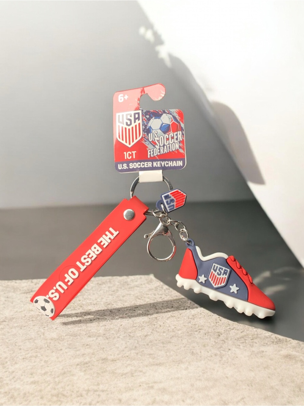 U.S. National Team Soccer -  USA Cleat Keychain with Strap NWT
